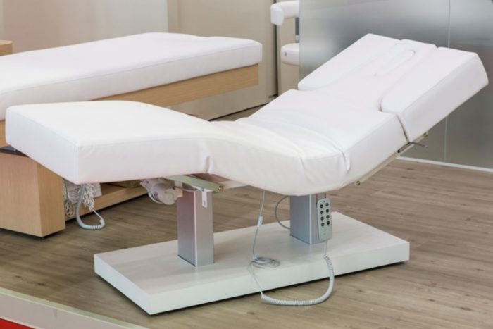 Dubai Treament Bed From Nilo Metallic Structure Couch White Wood